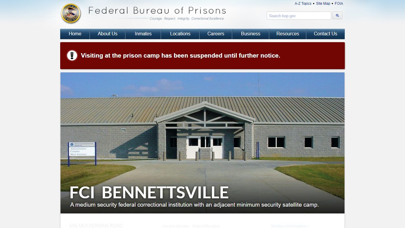 FCI Bennettsville - Federal Bureau of Prisons